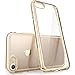 iPhone 7 Case, [Scratch Resistant] i-Blason Clear [Halo Series] for Apple iPhone 7 Cover 2016 Release (Clear/Gold)