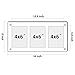 NIUBEE 3 Opening 4x6 Collage Picture Frame, Acrylic Wall Hanging and Desktop Photo Display with Mat (White)