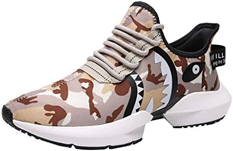 Daylin Summer Men's Breathable Lightweight Camouflage Daily Sneakers Camouflage Lace-Up Sneakers Shoes