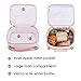 Flip Sequin Insulated Lunch Bag Durable Thermal Reusable Lunch Tote Glitter Mermaid Lunch Box for Girls(Pink)