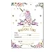 EXIJA 25 Pack Glitter Unicorn Invitations with 25 Envelopes and 40 Unicorn Stickers, Unicorn Party Supplies, Unicorn Party Invitations for Girls Birthday