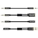Besign Audio Cable Pack - 3.5mm Aux Cable, Male to Female Extension Audio Cable, Female (CTIA Standard) to 2 Male Headphone Mic Audio Y Splitter Cable, 3.5mm Male to 2 Port 3.5mm Female Audio Cable