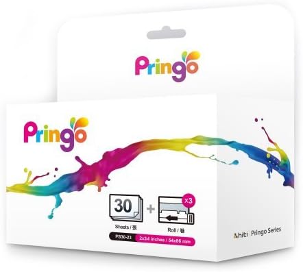 HiTi Pringo P231 YMCSO 30 Prints Pack Photo Paper