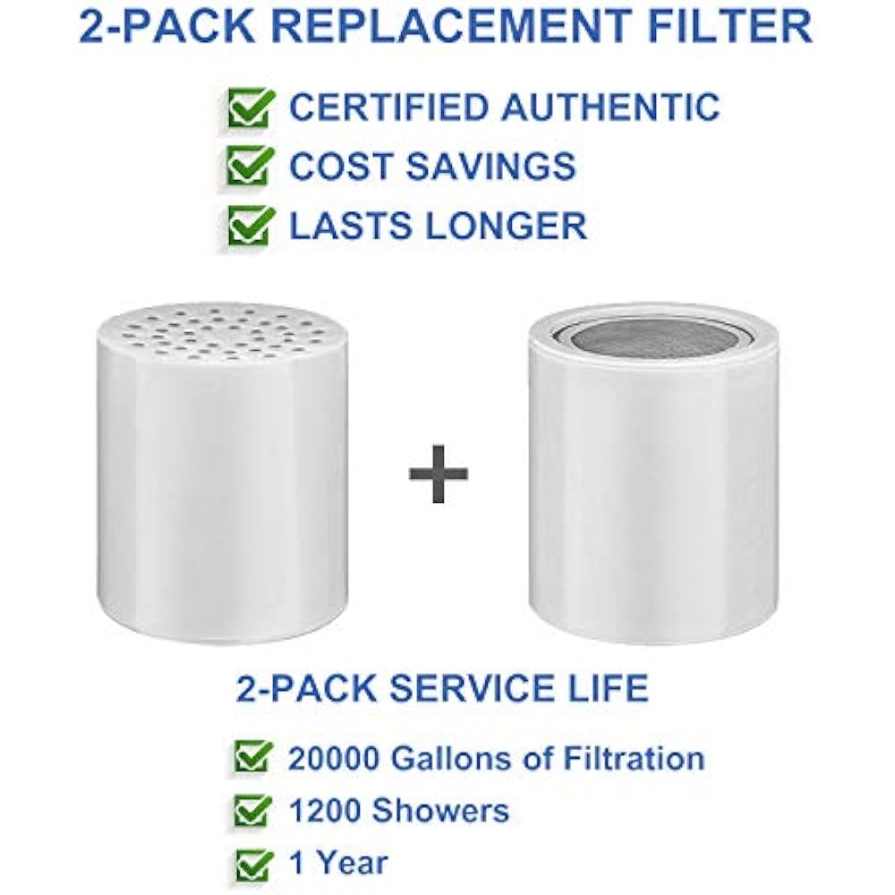 15Stage Shower Filter Replacement Cartridge (Pack Of 2) eBay