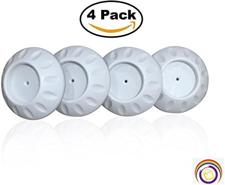 4 PACK Wall Guard Protector Pads for Pet and Baby Pressure-type Safety Gates - Round Saver Cups for Guaranteed Anti-Scratch Protection your Walls, Stairs, Paint and Doors