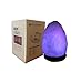 HOCINA Mini Himalayan Salt Lamp with Wooden Base,Natural and Hand Carved for Home Decor or Gift (USB Powered,5-6 inches)