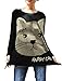 Uget® Women Batwing Top Cat T Shirt Loose T Shirts Casual Tops Oversize Top