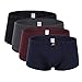 WANGJIANG Men's 4 Pack Boxer Briefs, Assorted Colors