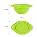 Jovilife Collapsible Silicone Kitchen Colander/Strainer,Green,10 inch