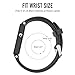 Bossblue Black Replacement Band for Garmin Vivoactive, Silicone Replacement Fitness Bands Wristbands with Metal Clasps for Garmin vivoactive GPS Smart Watch