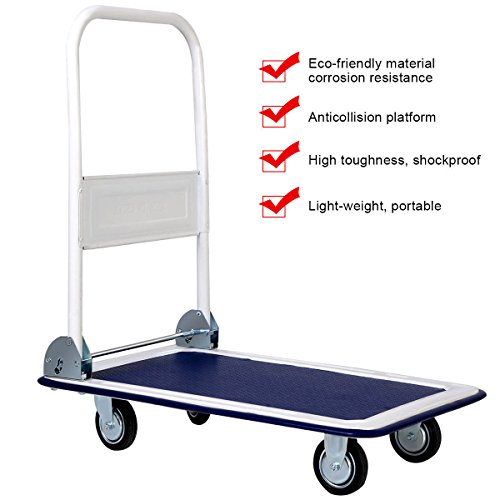 2 Goplus+Folding+Platform+Rolling+Flatbed