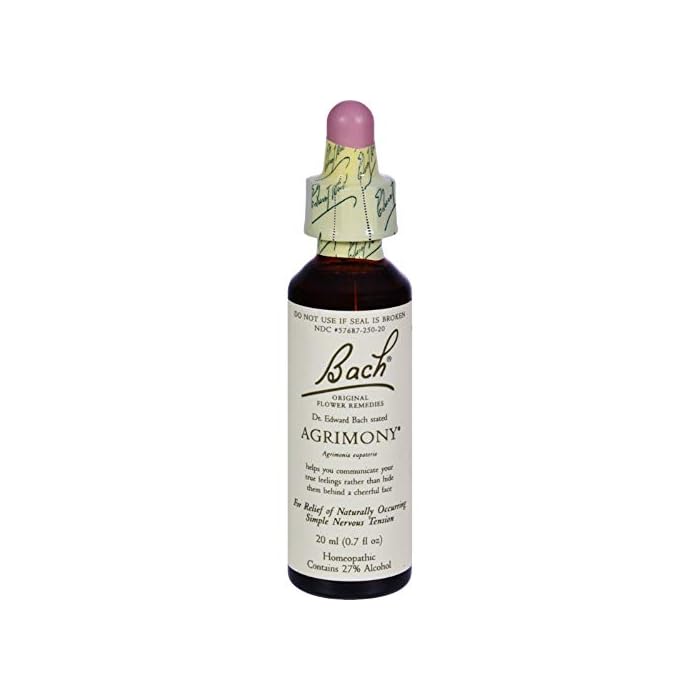 Bach, Bach Original Flower Remedies Agrimony, 0.68 Fl Oz