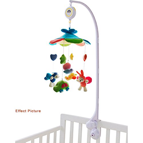 SHILOH Baby Newborn Crib Mobile Plush Canopy Toys(Without Musical Box or arm) (Bule Sky)