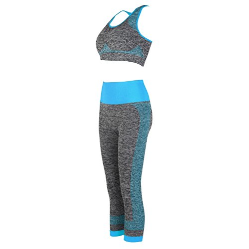 Hotiary Mid-Impact Racerback Sports Bra with Pants High Waist Tummy Control Leggings Yoga Sets Space Dye Colors