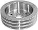 Pulley, Crankshaft SB Chevy Short Water Pump Triple Groove (Machined Aluminum)