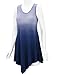 WT1053 Womens Round Neck Ombre Sleeveless Tunic Tank Top XXL ROYAL_BRITE