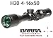 Rifle Scope, Barra H30 4-16x50 BDC Reticle Capped Turrets for Hunting and Tactical Shooting [Long Range Precision]