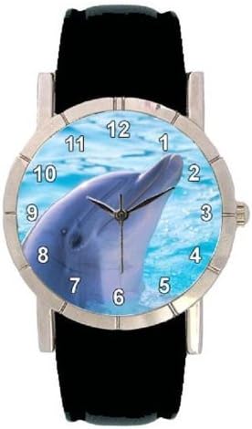 Dolphin Photo Design Watch with Leatherband