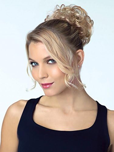 Twist Color 263R Dark Blonde - Revlon Curly Hairpiece Elasticized Spare Hair Wrap Around Ponytail Schrunchy Women's Synthetic Fun Bun