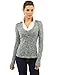 PattyBoutik Women's Layered-look Collar Marled Blouse