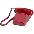 Industrial Desk Phone No Dial with Ringer - RED by HQTelecom