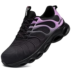 LARNMERN Steel Toe Shoes for Women Lightweight
