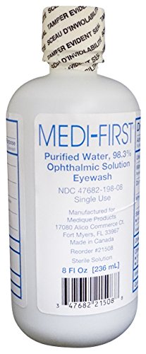 Buffered Eyewash Eye Care Body Wash 8 Ounce Bottle by Medique - MS55780