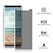 Samsung Galaxy Note 8 Tempered Glass Screen Protector Privacy Anti-Spy ,Wtbone [Case-Friendly] [9H Hardness] [No Bubble] [Anti Peeping] For Samsung Galaxy Note 8 - [2 Pack]