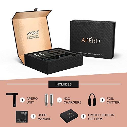 APERO The World’s Fastest, Patented Nitrous Oxide Wine Opener
