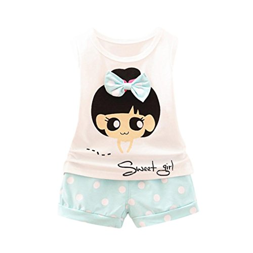 Lisin Baby Girls Bowknot Vest T-Shirt Tops Dot Shorts 2Pcs Set Outfits
(Blue, Size:12Months) Lisin Baby Girls Bowknot Vest T-Shirt Tops Dot Shorts 2Pcs Set Outfits
(Blue, Size:12Months)