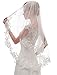 EllieHouse Women's Short 2 Tier Wedding Bridal Veil With Comb L24