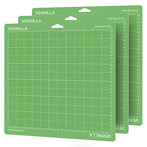 VERNILLA 3 pcs Standard Grip Cutting Mats 12x12 for Cricut Maker
