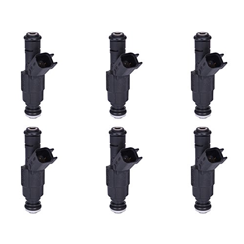 Catinbow 6PCS 280155784 Engine Fuel Injector Set for 99-04 Jeep Cherokee Grand Cherokee Wrangler 4.0 L Dodge Ram 3500 Van Ram