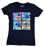 Disney Lilo and Stitch Four Boxes Juniors T-shirt