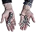 Compact Key Organizer Keys Holder Keychain Made of Carbon Fiber Smart Bottle & Sim Opener Premium Pocket Key Chain Carabiner up to 24 Keys - Loop Piece for Car FOB - Great Gift for Mens (Carbon fiber)