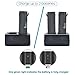 Charging Station for Ring Rechargeable Batteries (Black) - for Video Doorbell 2 Spotlight Cam & Ring Stick Up Cam - Ring Door Bell Batteries Charger - Spotlight Cam Battery Charging Adapter by Sully