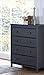 STORKCRAFT ALPINE 4 DRAWER CHEST - GRAY