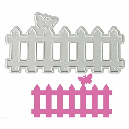 Anboo Metal Stencil Cutting Dies Embossing For DIY Scrapbooking Album Paper Card Art Craft (Fence (P))