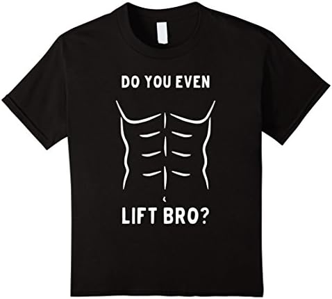 Kids Do You Even Lift Bro? T-Shirt by Weight Lifting Memes 12 Black