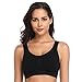 BAOMOSI 4-Pack Women Sports Bras Freedom Seamless Comfortable Yoga Everyday Bra Plus Size with Removable Pads