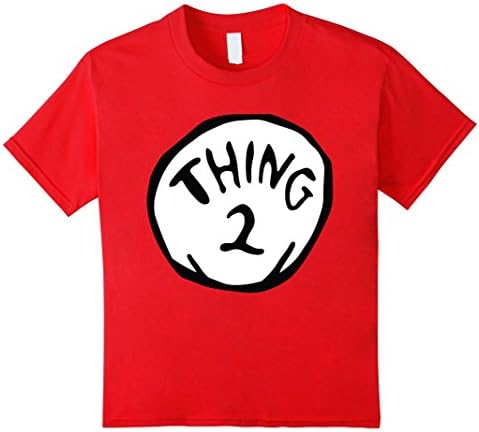 Kids Th- i- ng -1- And Th- i- n- g -2- Tshirts 6 Red