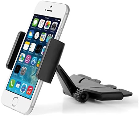 Phone Mount CD Slot Phone Mount Phone Holder for Car Universal Phone Holder for iPhone 7 Plus/7/6S Plus/6 Plus Samsung Galaxy Nexus 6 All Smartphone with 360 Rotation Black