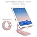 iPad Stand Tablet Holder, Oenbopo Anti-Slip Rotatable Aluminum Tablet Stand Desktop Holder Adjustable Charging Dock for iPad Pro 9.7/12.9 , iPad Air, Samsung Tablet and iPhone Samsung(Rose Gold)