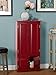 Target Marketing Systems Tall Storage Cabinet with 2 Adjustable Top Shelves and 1 Bottom Shelf, Declutter Organizer for Bedroom, Kitchen, Bathroom or Laundry Room, Red