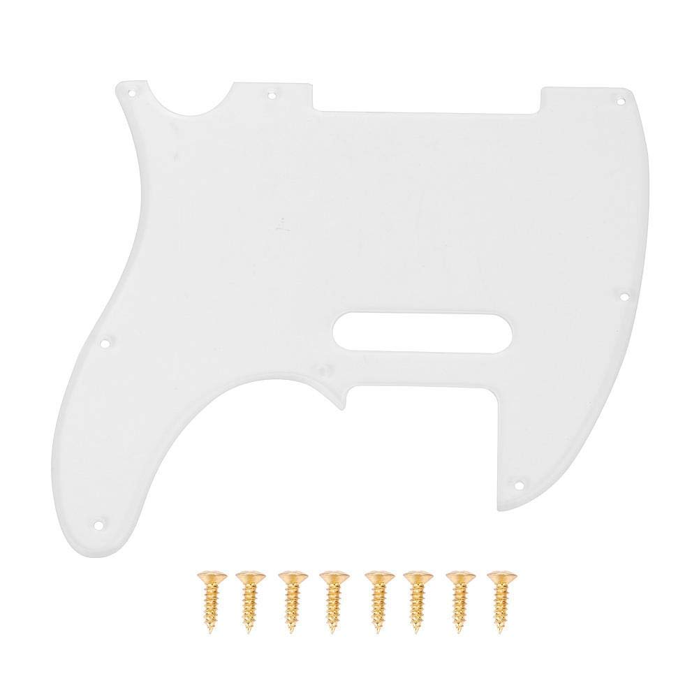 Alomejor Guitar Pickguard 8 Holes Transparent Guitar Pickguard with Screws Anti-Scratch Guard Plate for Telecaster TL Style Electric Guitar
