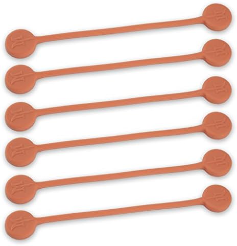TwistieMag Strong Magnetic Twist Ties - The Under The Sea Collection - Coral 6 Pack - Super Powerful Unique Solution for Cable Management, Hanging & Holding Stuff, Fidgeting, Or Just for Fun!