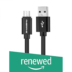 (Renewed) Ambrane ACM-29 Charge and Sync Cable (Black)