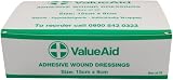 Value Aid Adhesive Wound Dressings 15cm x 8cm Box of 25