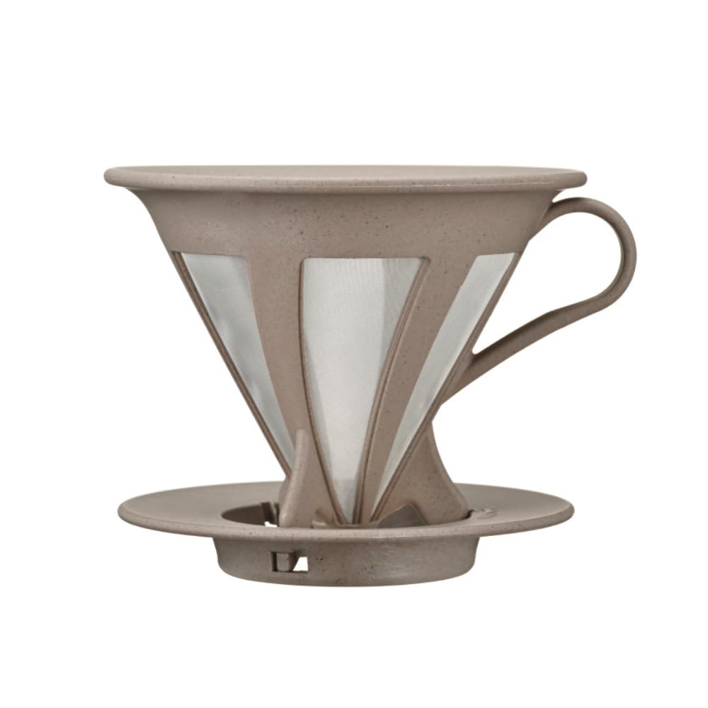 HARIO (ハリオ) ドリッパー BATONシリーズ カフェオールドリッパー・BATON 02 コーヒー ドリップ 1~4杯用 ステンレスメッシュ 日本製 BT-CFOD-02 の商品画像