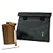 Smell Proof Bag with Raw Wood Stash Box and Baggies